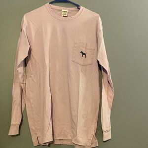 VS PINK Long Sleeve Pocket Tee